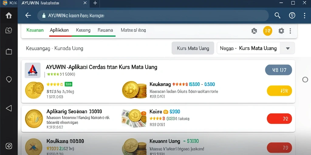 Tampilan antarmuka AYUWIN yang sederhana dan informatif.