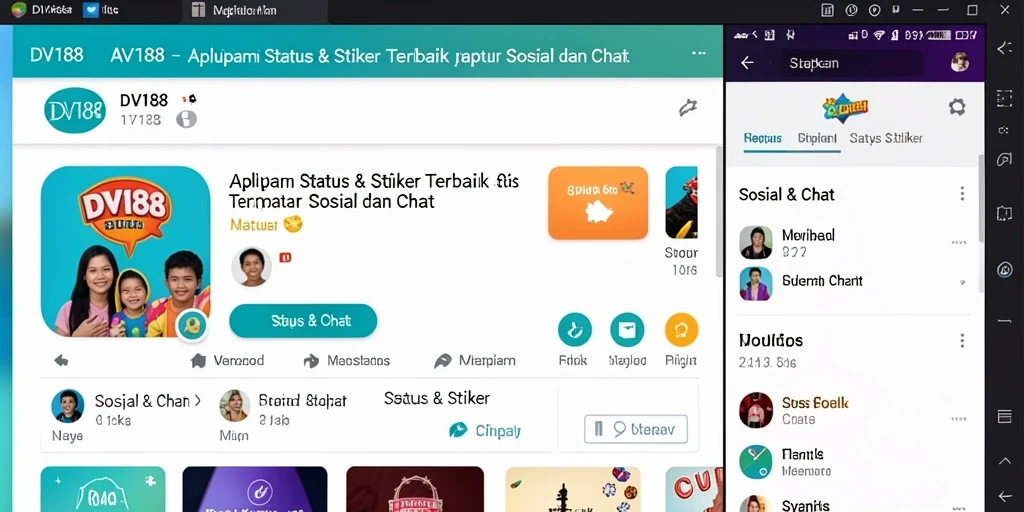 Tampilan antarmuka DV188 yang menarik dan fungsional.
