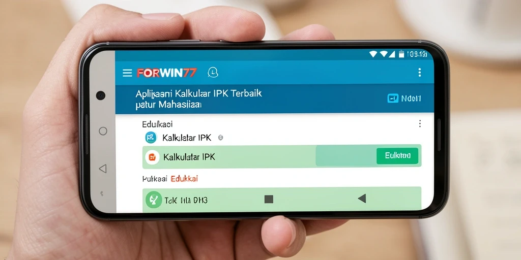 Tampilan antarmuka sederhana dan fungsional dari FORWIN77 sebagai Kalkulator IPK.
