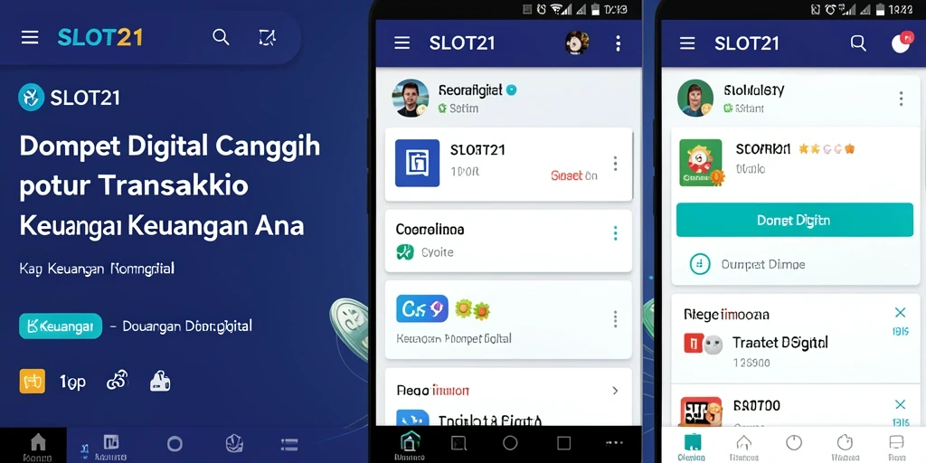 Tampilan antarmuka pengguna SLOT21 yang menarik dan mudah dipahami.